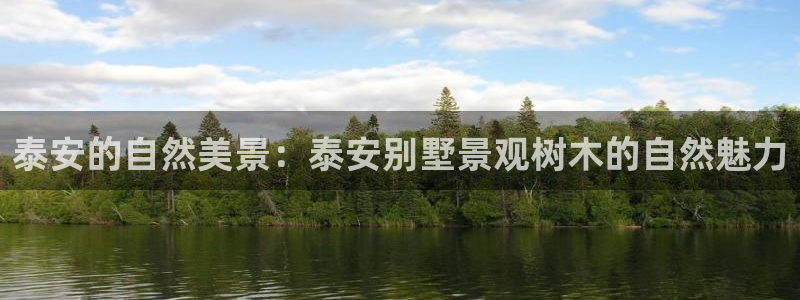 新宝gg 开户:泰安的自然美景:泰安别墅景观树木的自然魅力