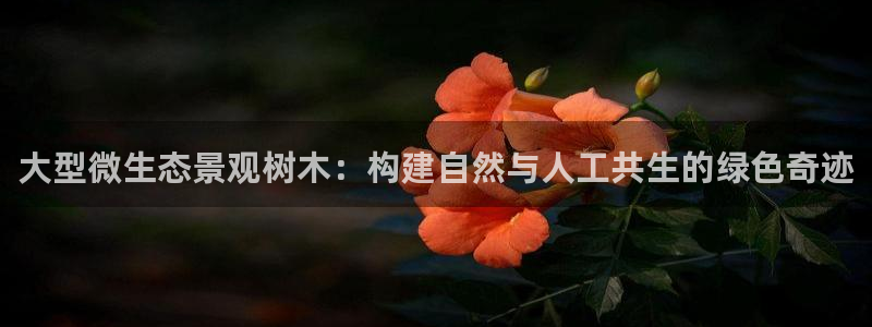 新宝彩票gg:大型微生态景观树木:构建自然与人工共生的绿色奇迹
