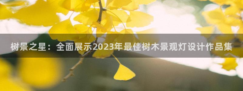新宝gg系列:树景之星:全面展示2023年最佳树木景观灯设计作品集
